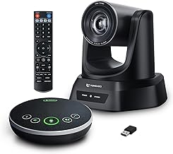 Anuncio Patrocinado - TONGVEO Sistema de cámara de sala de conferencias 10X, HDMI USB 10X zoom óptico PTZ cámara 1080P 60F...