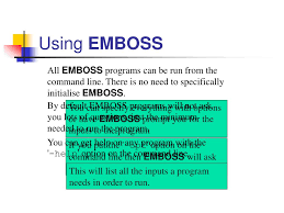 PPT - Introducing EMBOSS/ Jemboss European Molecular Biology Open Software  Suite PowerPoint Presentation - ID:4064043