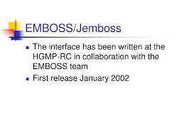PPT - Introducing EMBOSS/ Jemboss European Molecular Biology Open Software  Suite PowerPoint Presentation - ID:4064043