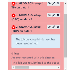 Error when trying to use GROMACS on PDB of Protein-Protein Complex -  usegalaxy.eu support - Galaxy Community Help