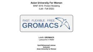 Gromacs - Molecular Dynamics Simulation | PPT