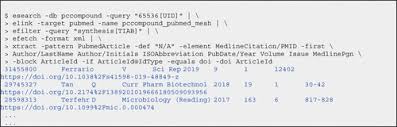 Using NCBI Entrez Direct (EDirect) for Small Molecule Chemical Information  Searching in a Unix Terminal | Journal of Chemical Education
